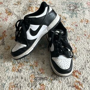 Nike panda (black and white) dunks!!! 3.5 youth which is 5 in women’s!